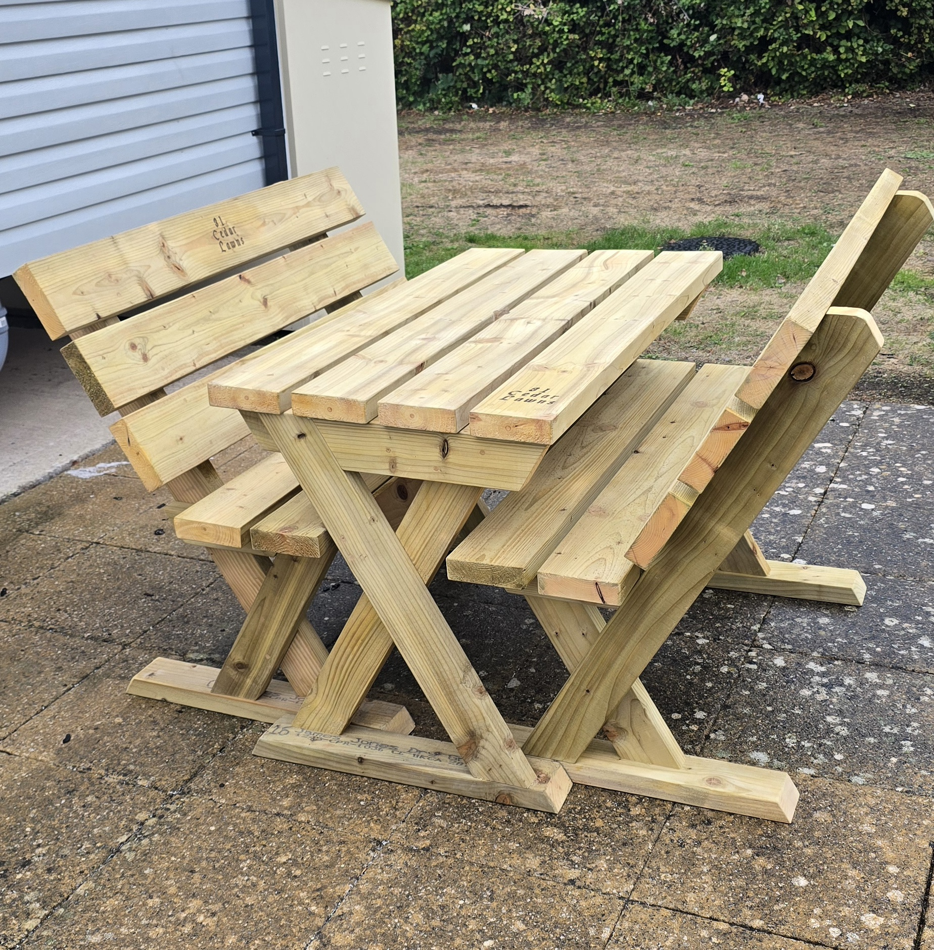 Timber Bench Set